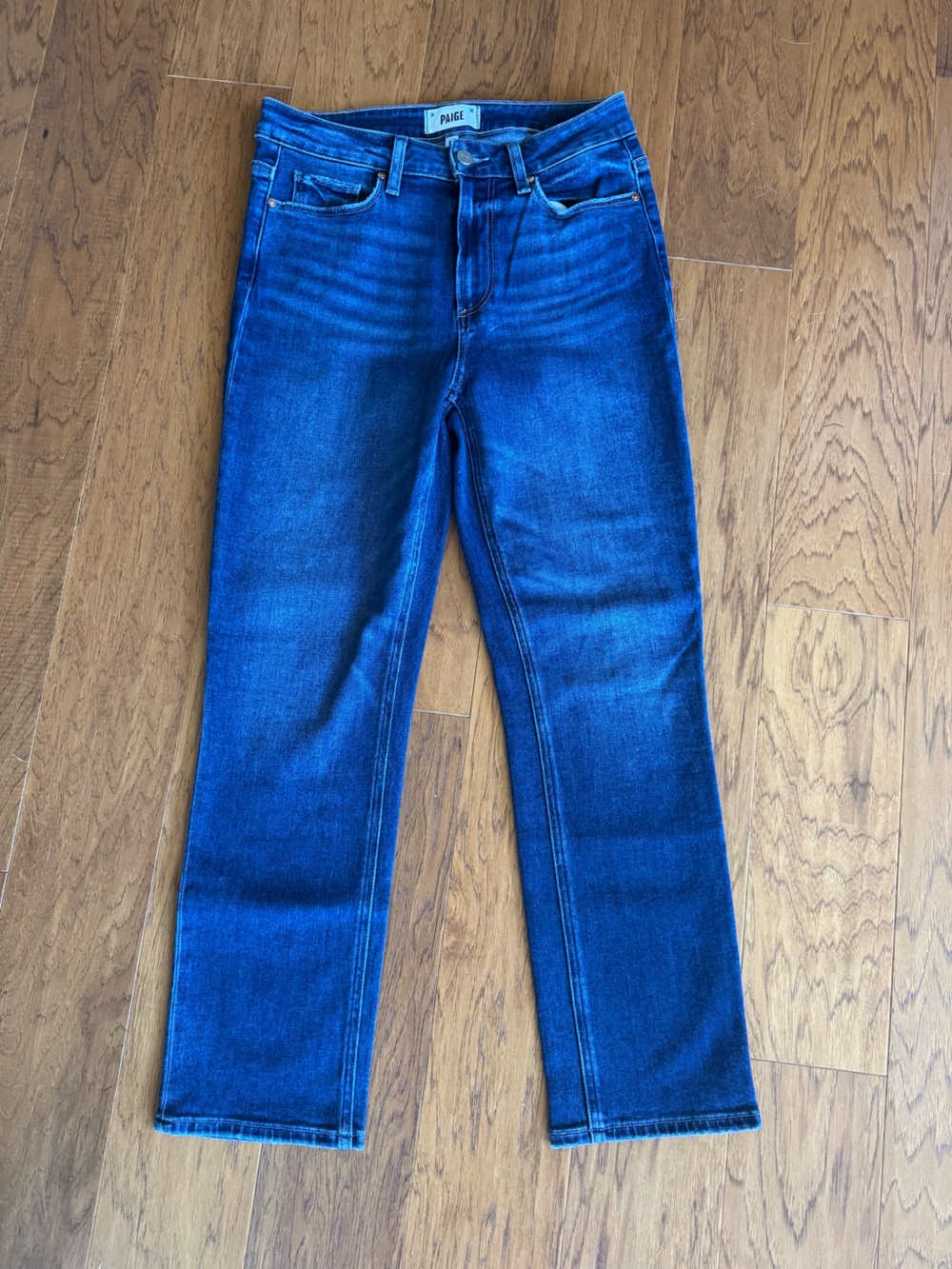 PAIGE Dark Wash Cindy Crop